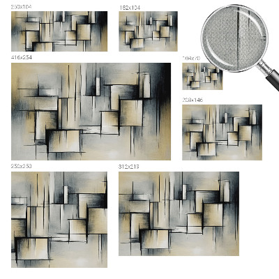 Dekoracyjna fototapeta na ścianę z abstrakcyjnym geometrycznym wzorem