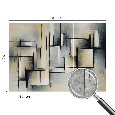 Dekoracyjna fototapeta na ścianę z abstrakcyjnym geometrycznym wzorem