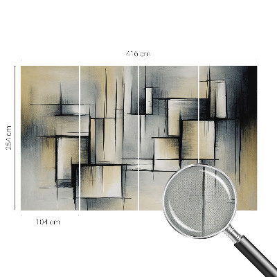 Dekoracyjna fototapeta na ścianę z abstrakcyjnym geometrycznym wzorem