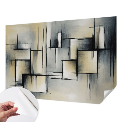 Dekoracyjna fototapeta na ścianę z abstrakcyjnym geometrycznym wzorem