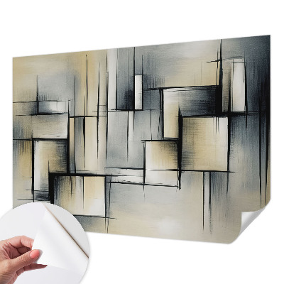 Dekoracyjna fototapeta na ścianę z abstrakcyjnym geometrycznym wzorem