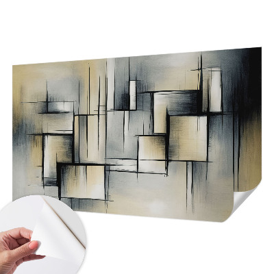 Dekoracyjna fototapeta na ścianę z abstrakcyjnym geometrycznym wzorem
