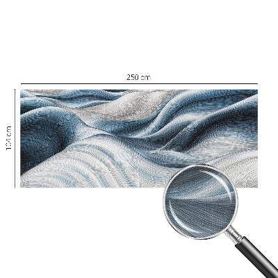 Dekoracyjna fototapeta na ścianę z motywem miękkich fal