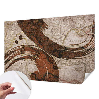 Tapeta fotograficzna Artystyczna mapa