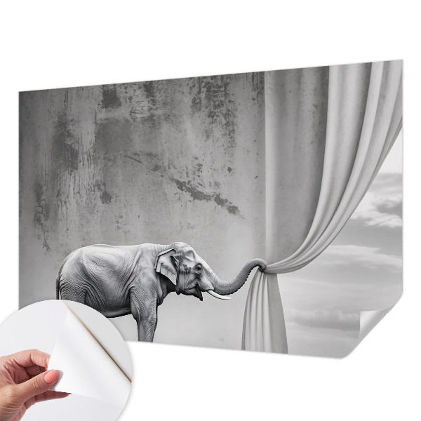 Fototapeta samoprzylepna do sypialni z surrealistycznym motywem słonia