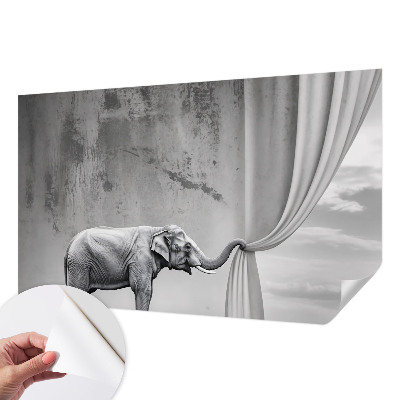Fototapeta samoprzylepna do sypialni z surrealistycznym motywem słonia