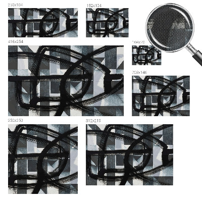 Tapeta fotograficzna samoprzylepna z motywem ekspresyjnej geometrii