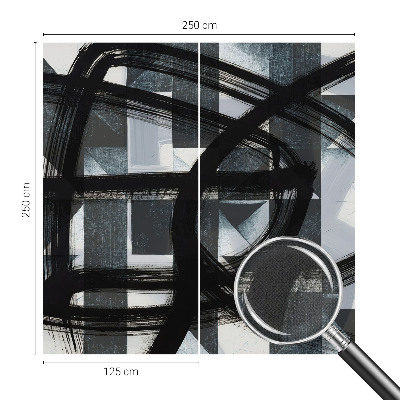 Tapeta fotograficzna samoprzylepna z motywem ekspresyjnej geometrii