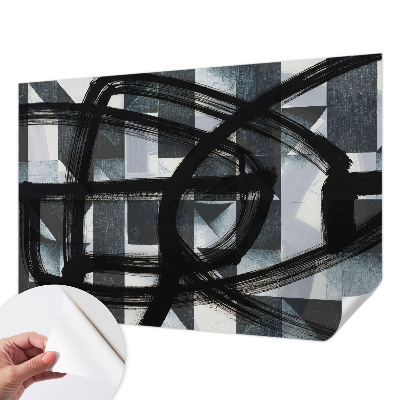 Tapeta fotograficzna samoprzylepna z motywem ekspresyjnej geometrii