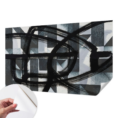 Tapeta fotograficzna samoprzylepna z motywem ekspresyjnej geometrii
