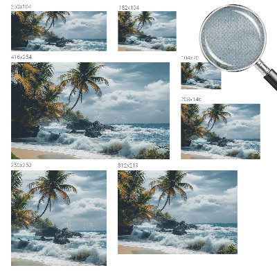 Tapeta fotograficzna z motywem egzotycznej plaży