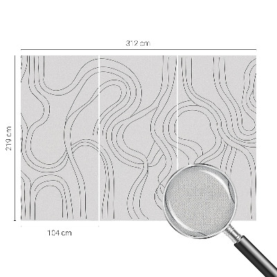 Tapeta fotograficzna samoprzylepna z motywem linii organicznych
