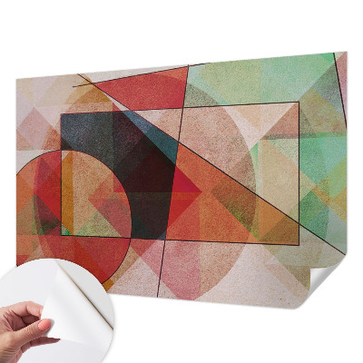 Nowoczesna fototapeta do salonu z geometrycznym, abstrakcyjnym wzorem