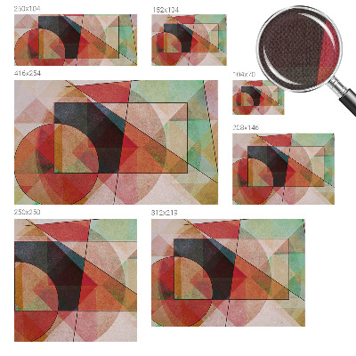 Nowoczesna fototapeta do salonu z geometrycznym, abstrakcyjnym wzorem