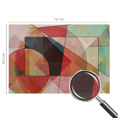 Nowoczesna fototapeta do salonu z geometrycznym, abstrakcyjnym wzorem