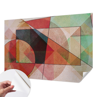 Nowoczesna fototapeta do salonu z geometrycznym, abstrakcyjnym wzorem