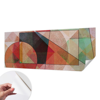 Nowoczesna fototapeta do salonu z geometrycznym, abstrakcyjnym wzorem