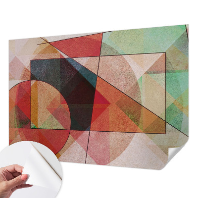 Nowoczesna fototapeta do salonu z geometrycznym, abstrakcyjnym wzorem