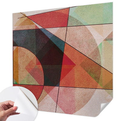 Nowoczesna fototapeta do salonu z geometrycznym, abstrakcyjnym wzorem