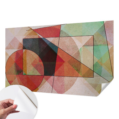 Nowoczesna fototapeta do salonu z geometrycznym, abstrakcyjnym wzorem