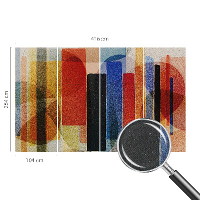 Dekoracyjna fototapeta na ścianę z geometrycznymi formami