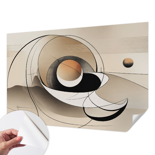 Tapeta fotograficzna z motywem harmonijnej abstrakcji