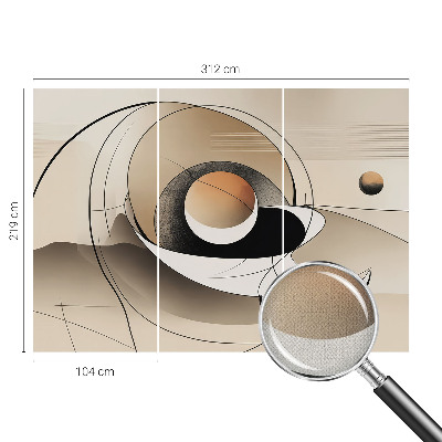 Tapeta fotograficzna z motywem harmonijnej abstrakcji
