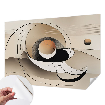Tapeta fotograficzna z motywem harmonijnej abstrakcji