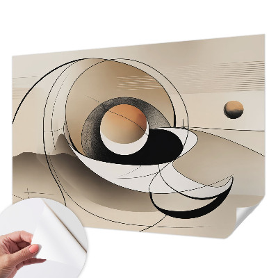 Tapeta fotograficzna z motywem harmonijnej abstrakcji