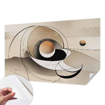 Tapeta fotograficzna z motywem harmonijnej abstrakcji