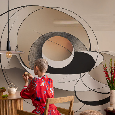 Tapeta fotograficzna z motywem harmonijnej abstrakcji
