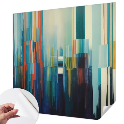 Fototapeta samoprzylepna do sypialni z abstrakcyjnymi pasami
