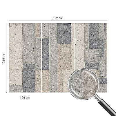 Fototapeta samoprzylepna z nadrukiem z geometrycznym wzorem mozaiki
