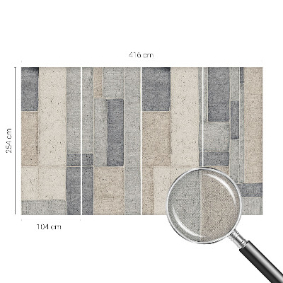 Fototapeta samoprzylepna z nadrukiem z geometrycznym wzorem mozaiki