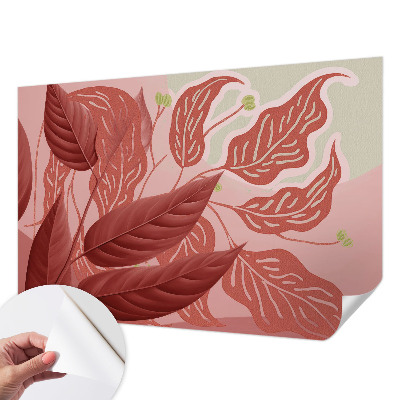 Tapeta fotograficzna samoprzylepna Organiczne liście