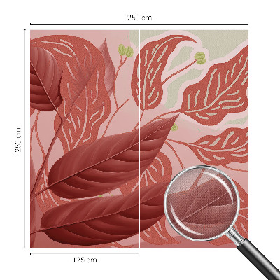 Tapeta fotograficzna samoprzylepna z motywem organicznych liści