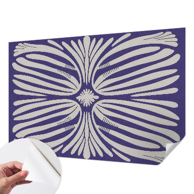 Nowoczesna fototapeta do salonu Kwiatowa symetria