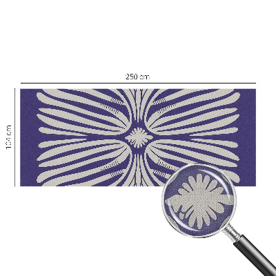 Nowoczesna fototapeta do salonu z motywem kwiatowej symetrii