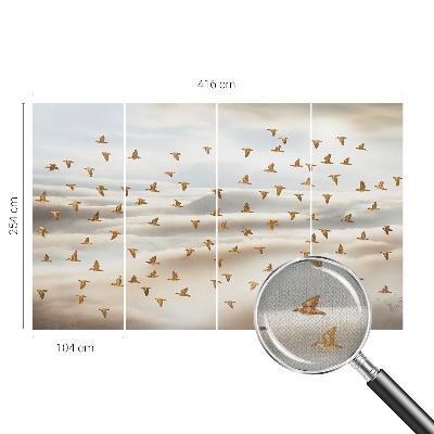 Fototapeta samoprzylepna z nadrukiem z motywem ptaków w locie