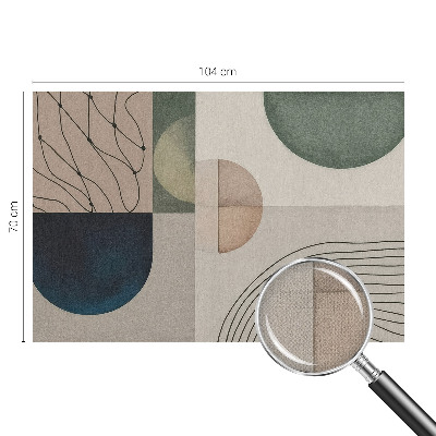 Fototapeta samoprzylepna do sypialni z geometrycznym wzorem