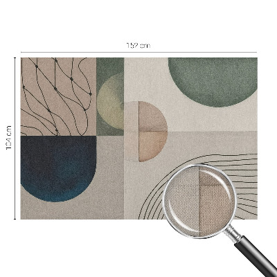 Fototapeta samoprzylepna do sypialni z geometrycznym wzorem