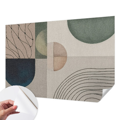 Fototapeta samoprzylepna do sypialni z geometrycznym wzorem