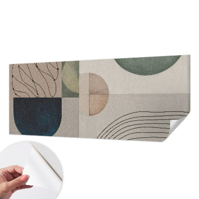 Fototapeta samoprzylepna do sypialni z geometrycznym wzorem