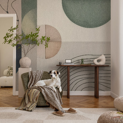 Fototapeta samoprzylepna do sypialni z geometrycznym wzorem