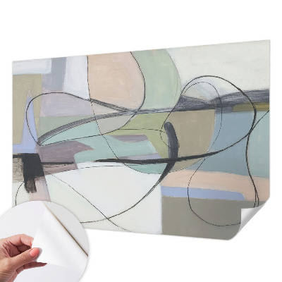 Tapeta fotograficzna samoprzylepna Linie pastele