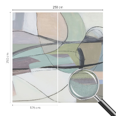 Tapeta fotograficzna samoprzylepna z motywem linii w pastelowych kolorach