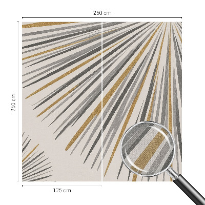 Nowoczesna fototapeta do salonu z motywem geometrycznych wachlarzy