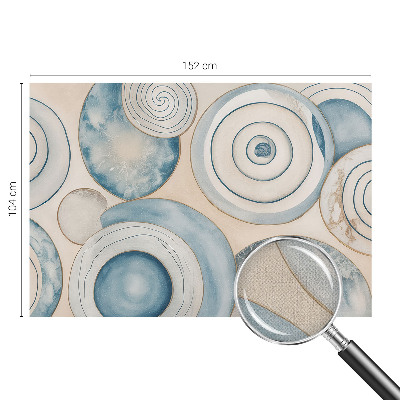 Fototapeta samoprzylepna do sypialni z wzorem spiralnych wirów