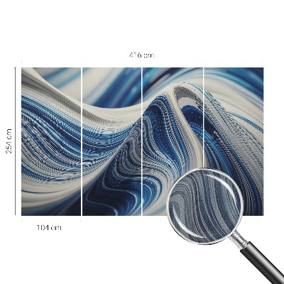 Fototapeta samoprzylepna do sypialni z motywem harmonijnej abstrakcji