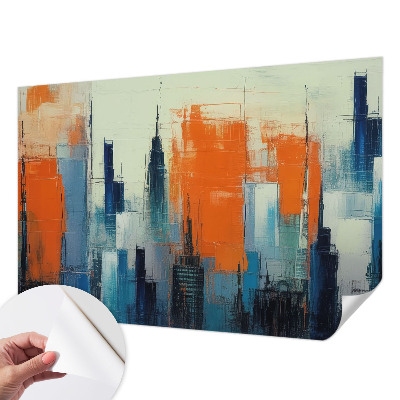 Fototapeta samoprzylepna z nadrukiem Miasto abstrakcja